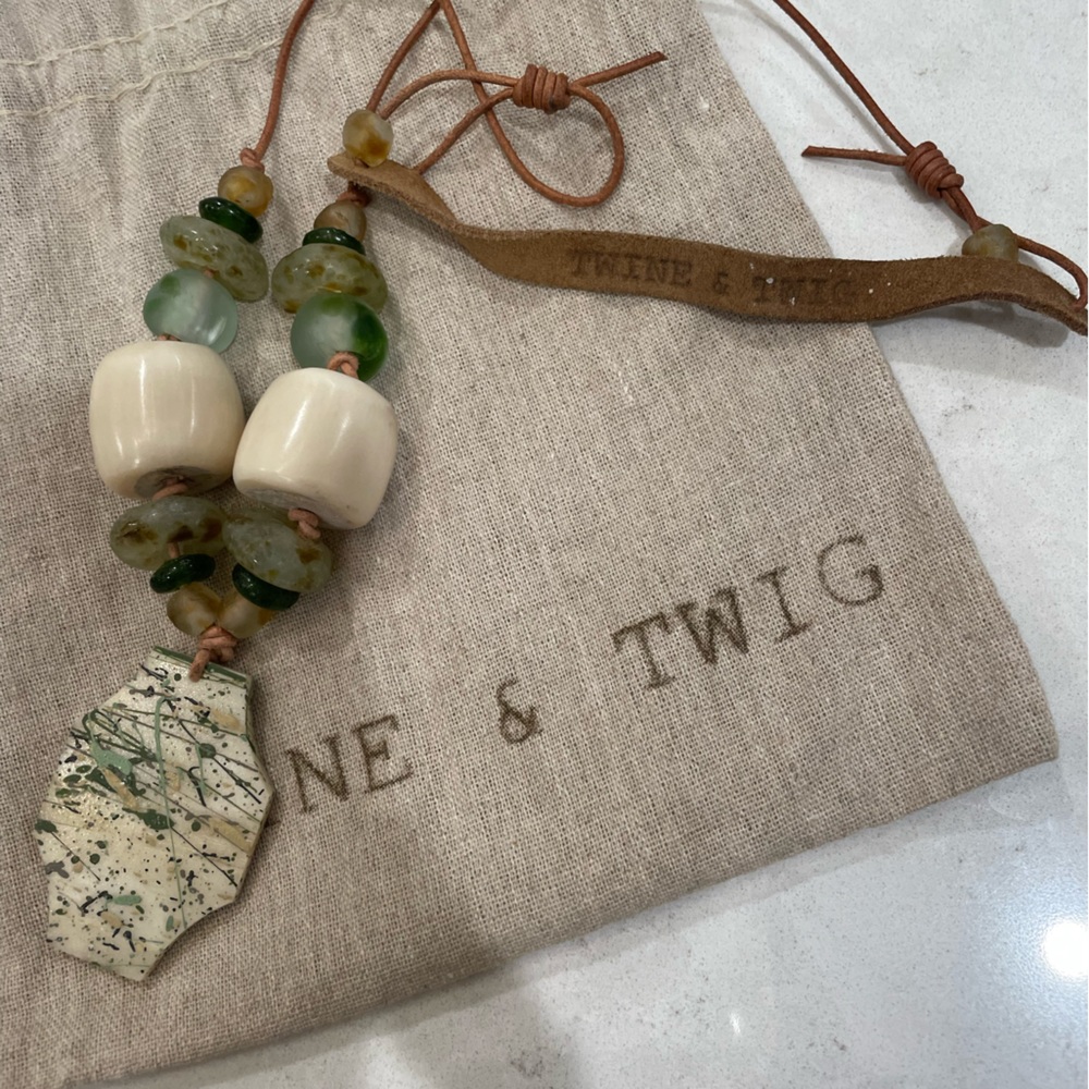 Twine and twig necklace